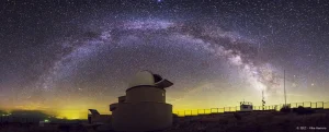 La Via Làctia sobre el Telescopi Joan Oró