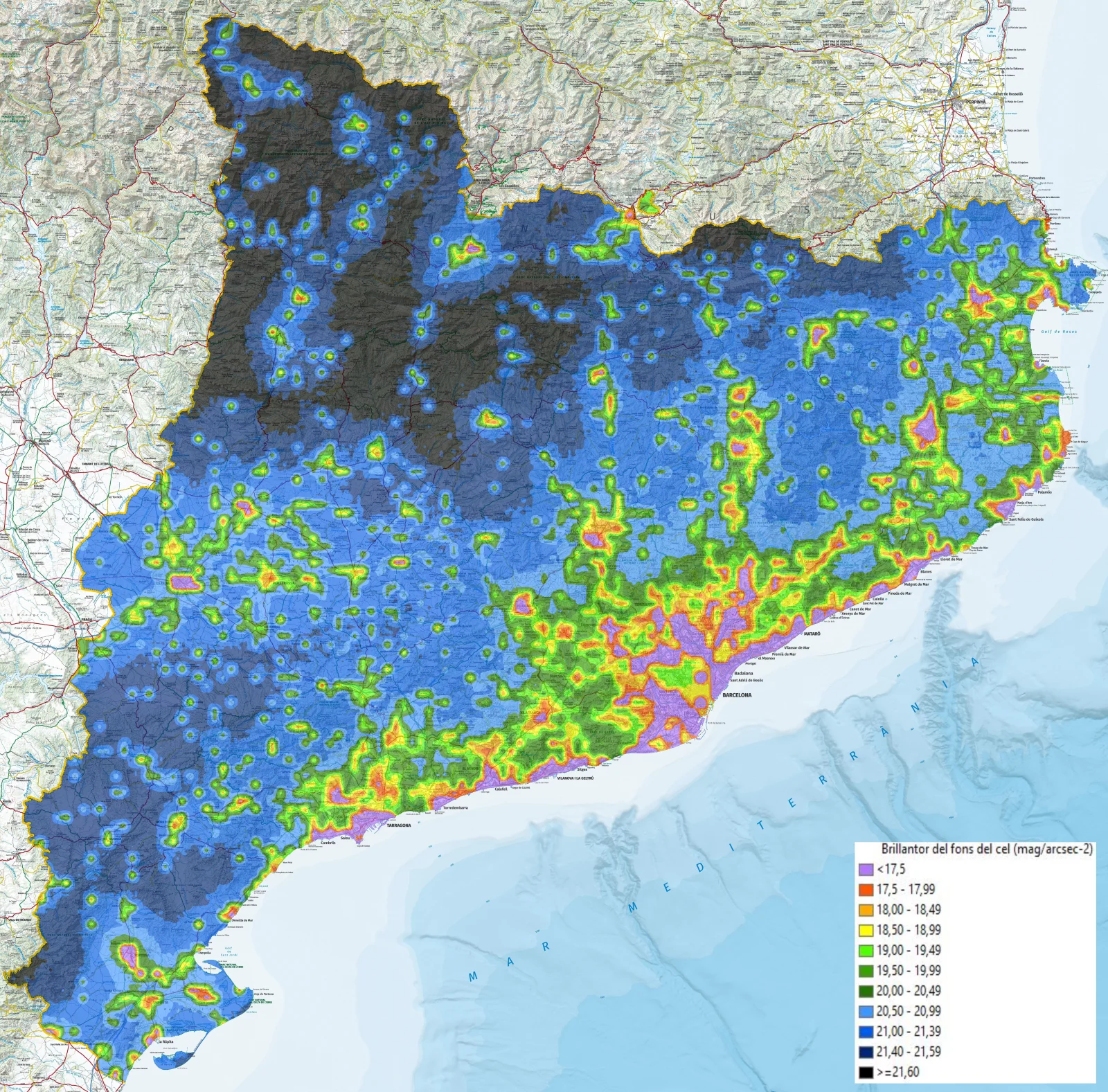 Estudios de contaminación lumínica